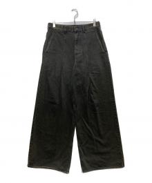 STUDIOUS（ステュディオス）の古着「BLEACH OVERDYE JEANS(ブリーチオーバーダイジーンズ）」｜ブラック