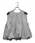 ne quittez pas（ヌキテパ）の古着「Poplin Foil Print Balloon Top」｜ホワイト