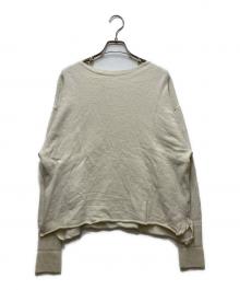 COMOLI（コモリ）の古着「ウール和紙 コモリニット　24SS」｜アイボリー