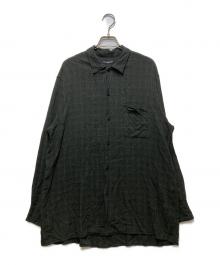 MAATEE&SONS（マーティーアンドサンズ）の古着「強撚RAYON OP COLLAR SHIRTS　24AW 」｜グレー