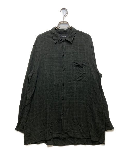 MAATEE&SONS（マーティーアンドサンズ）MAATEE&SONS (マーティーアンドサンズ) 強撚RAYON OP COLLAR SHIRTS　24AW  グレー サイズ:3の古着・服飾アイテム