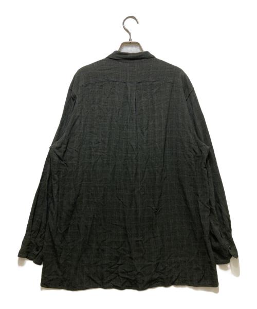 MAATEE&SONS（マーティーアンドサンズ）MAATEE&SONS (マーティーアンドサンズ) 強撚RAYON OP COLLAR SHIRTS　24AW  グレー サイズ:3の古着・服飾アイテム