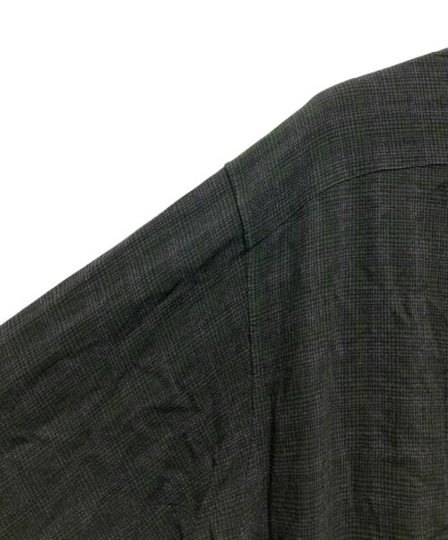 MAATEE&SONS（マーティーアンドサンズ）MAATEE&SONS (マーティーアンドサンズ) 強撚RAYON OP COLLAR SHIRTS　24AW  グレー サイズ:3の古着・服飾アイテム
