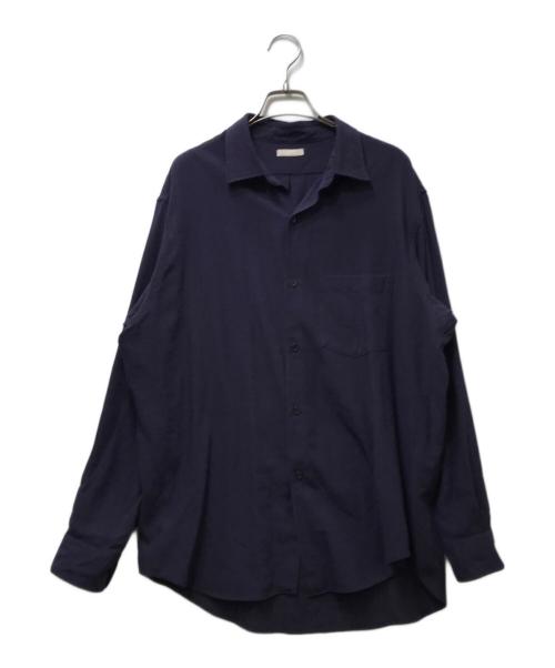 ULTERIOR（アルテリア）ULTERIOR (アルテリア) RAYON LINEN CHECK SHIRT （レーヨンリネンチェックシャツ）USH64-KC218 パープル サイズ:4の古着・服飾アイテム