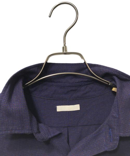 ULTERIOR（アルテリア）ULTERIOR (アルテリア) RAYON LINEN CHECK SHIRT （レーヨンリネンチェックシャツ）USH64-KC218 パープル サイズ:4の古着・服飾アイテム