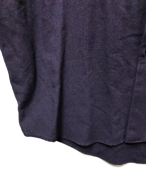 ULTERIOR（アルテリア）ULTERIOR (アルテリア) RAYON LINEN CHECK SHIRT （レーヨンリネンチェックシャツ）USH64-KC218 パープル サイズ:4の古着・服飾アイテム