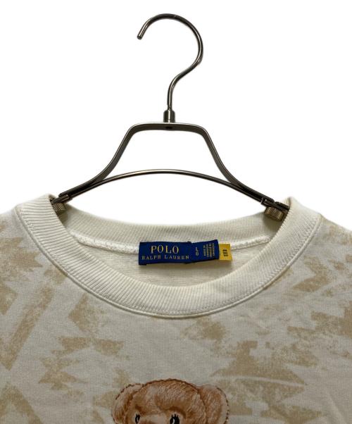 POLO RALPH LAUREN（ポロ・ラルフローレン）POLO RALPH LAUREN (ポロ・ラルフローレン) シアリング ポロ ベア フリース スウェットシャツ ベージュ サイズ:Lの古着・服飾アイテム