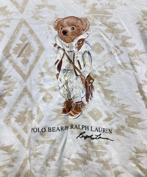 POLO RALPH LAUREN（ポロ・ラルフローレン）POLO RALPH LAUREN (ポロ・ラルフローレン) シアリング ポロ ベア フリース スウェットシャツ ベージュ サイズ:Lの古着・服飾アイテム