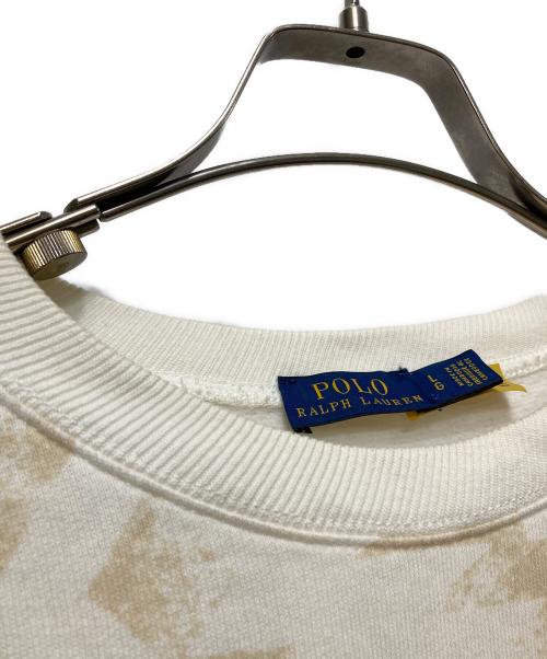 POLO RALPH LAUREN（ポロ・ラルフローレン）POLO RALPH LAUREN (ポロ・ラルフローレン) シアリング ポロ ベア フリース スウェットシャツ ベージュ サイズ:Lの古着・服飾アイテム