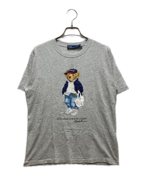 POLO RALPH LAUREN（ポロ・ラルフローレン）POLO RALPH LAUREN (ポロ・ラルフローレン) POLO ベア コットン ジャージー Tシャツ グレー サイズ:Sの古着・服飾アイテム