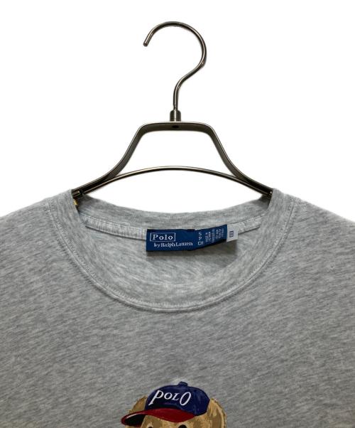 POLO RALPH LAUREN（ポロ・ラルフローレン）POLO RALPH LAUREN (ポロ・ラルフローレン) POLO ベア コットン ジャージー Tシャツ グレー サイズ:Sの古着・服飾アイテム