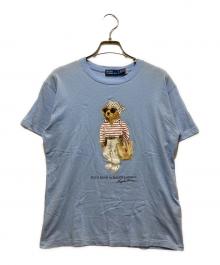 POLO RALPH LAUREN（ポロ・ラルフローレン）の古着「POLO ベア コットン ジャージー Tシャツ」｜ブルー