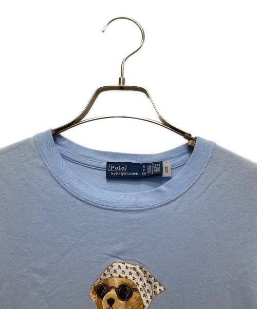 POLO RALPH LAUREN（ポロ・ラルフローレン）POLO RALPH LAUREN (ポロ・ラルフローレン) POLO ベア コットン ジャージー Tシャツ ブルー サイズ:Sの古着・服飾アイテム