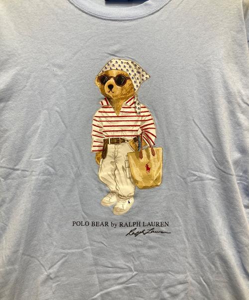 POLO RALPH LAUREN（ポロ・ラルフローレン）POLO RALPH LAUREN (ポロ・ラルフローレン) POLO ベア コットン ジャージー Tシャツ ブルー サイズ:Sの古着・服飾アイテム