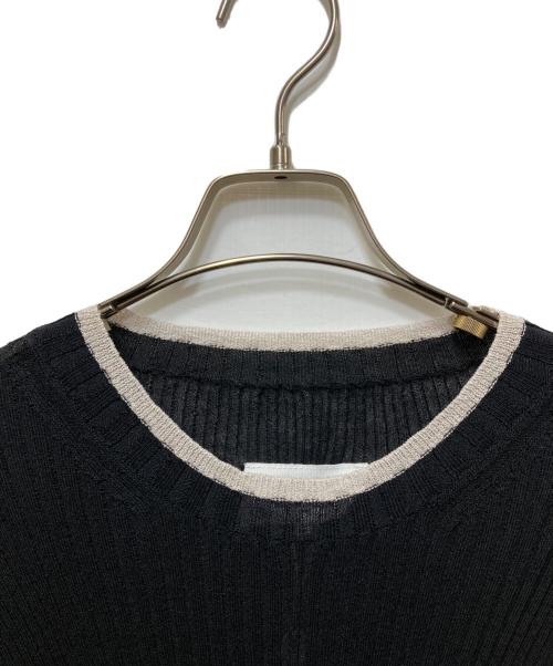 MM6 Maison Margiela（エムエムシックスメゾンマルジェラ）MM6 Maison Margiela (エムエムシックスメゾンマルジェラ) Knit Tube Dress / Rib-knit Midi Dress　22SS ブラック サイズ:Lの古着・服飾アイテム