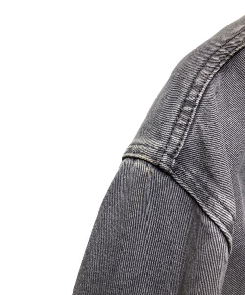 stussy（ステューシー）stussy (ステューシー) HEAVY WASH CHORE JACKET(ヘビーウォッシュチョアジャケット)　 グレー サイズ:Mの古着・服飾アイテム