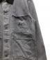 中古・古着 stussy (ステューシー) HEAVY WASH CHORE JACKET(ヘビーウォッシュチョアジャケット)　 グレー サイズ:M：15000円