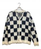 Needlesニードルズ）の古着「Mohair Cardigan-Checkered(モヘヤカーディガンチェッカード）FK231」｜ブラック