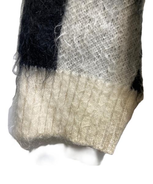 Needles（ニードルズ）Needles (ニードルズ) Mohair Cardigan-Checkered(モヘヤカーディガンチェッカード）FK231 ブラック サイズ:Mの古着・服飾アイテム