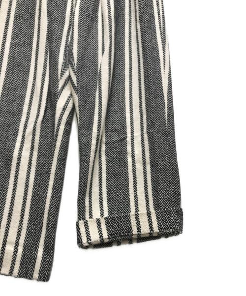 NEAT（ニート）NEAT (ニート) Cotton Mexican Herringbone / WIDE(コットンメキシカンヘリンボーンワイドパンツ)　 ブラック サイズ:46の古着・服飾アイテム