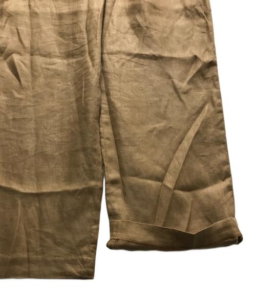 DEUXIEME CLASSE（ドゥーズィエム クラス）Deuxieme Classe (ドゥーズィエム クラス) STRETCH TWILL タックパンツ(ストレッチツウィルタックパンツ)　25030500419010 ブラウン サイズ:38の古着・服飾アイテム