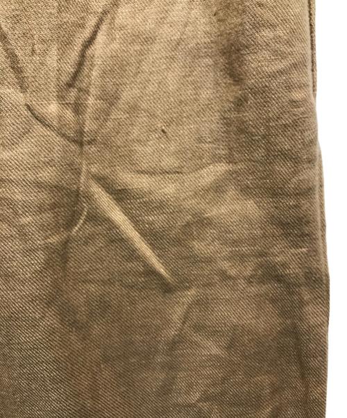 DEUXIEME CLASSE（ドゥーズィエム クラス）Deuxieme Classe (ドゥーズィエム クラス) STRETCH TWILL タックパンツ(ストレッチツウィルタックパンツ)　25030500419010 ブラウン サイズ:38の古着・服飾アイテム