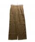 Deuxieme Classe（ドゥーズィエム クラス）の古着「STRETCH TWILL タックパンツ(ストレッチツウィルタックパンツ)　25030500419010」｜ブラウン
