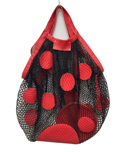 Maison Margiela（メゾンマルジェラ）Maison Margiela (メゾンマルジェラ) ドットメッシュトートバッグ S56WC0035 SY0035 /18AW /ポルカドット /イタリア製 レッドの古着・服飾アイテム