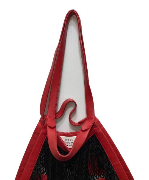 Maison Margiela（メゾンマルジェラ）Maison Margiela (メゾンマルジェラ) ドットメッシュトートバッグ S56WC0035 SY0035 /18AW /ポルカドット /イタリア製 レッドの古着・服飾アイテム