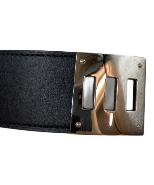 HERMES（エルメス）HERMES (エルメス) Kelly dog bracelet （ケリードッグブレスレット） ブラックの古着・服飾アイテム