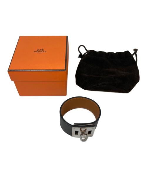 HERMES（エルメス）HERMES (エルメス) Kelly dog bracelet （ケリードッグブレスレット） ブラックの古着・服飾アイテム