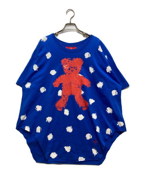 Vivienne Westwood RED LABEL（ヴィヴィアンウエストウッドレッドレーベル）Vivienne Westwood RED LABEL (ヴィヴィアンウエストウッドレッドレーベル) テディー ベア プリントカットソー ブルー サイズ:00の古着・服飾アイテム