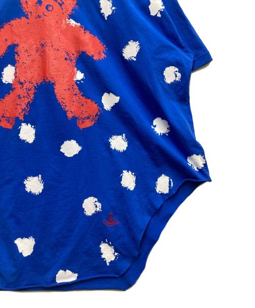 Vivienne Westwood RED LABEL（ヴィヴィアンウエストウッドレッドレーベル）Vivienne Westwood RED LABEL (ヴィヴィアンウエストウッドレッドレーベル) テディー ベア プリントカットソー ブルー サイズ:00の古着・服飾アイテム