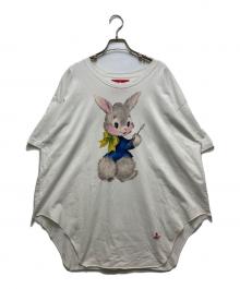 Vivienne Westwood RED LABEL（ヴィヴィアンウエストウッドレッドレーベル）の古着「ペインティングバニー Tシャツ」｜ホワイト