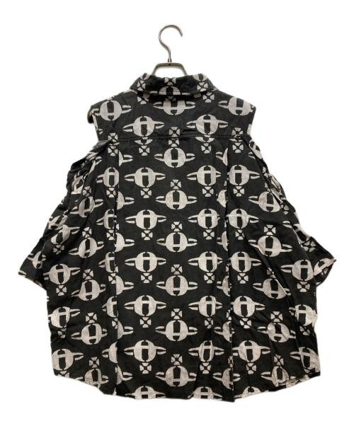Vivienne Westwood RED LABEL（ヴィヴィアンウエストウッドレッドレーベル）Vivienne Westwood RED LABEL (ヴィヴィアンウエストウッドレッドレーベル) リヨセルMUD ORBプリントシャツ グレー サイズ:00の古着・服飾アイテム
