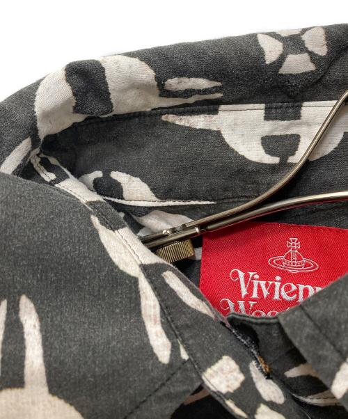 Vivienne Westwood RED LABEL（ヴィヴィアンウエストウッドレッドレーベル）Vivienne Westwood RED LABEL (ヴィヴィアンウエストウッドレッドレーベル) リヨセルMUD ORBプリントシャツ グレー サイズ:00の古着・服飾アイテム