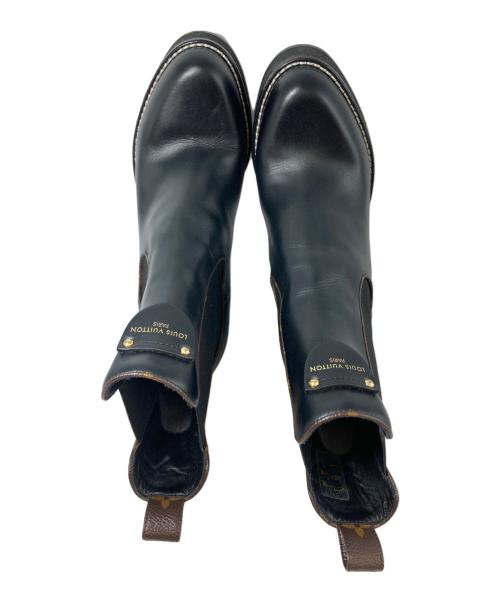 LOUIS VUITTON（ルイ ヴィトン）LOUIS VUITTON (ルイ ヴィトン) LV ボブール アンクルブーツ ブラック サイズ:38の古着・服飾アイテム