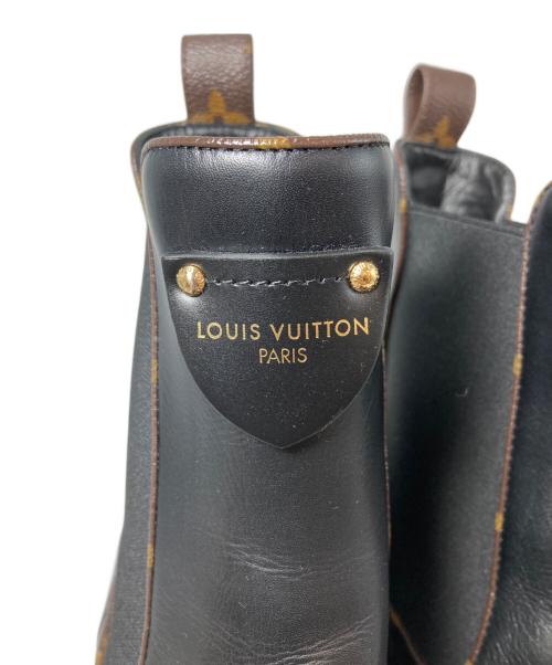LOUIS VUITTON（ルイ ヴィトン）LOUIS VUITTON (ルイ ヴィトン) LV ボブール アンクルブーツ ブラック サイズ:38の古着・服飾アイテム