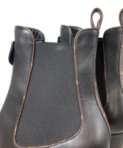 LOUIS VUITTON（ルイ ヴィトン）LOUIS VUITTON (ルイ ヴィトン) LV ボブール アンクルブーツ ブラック サイズ:38の古着・服飾アイテム