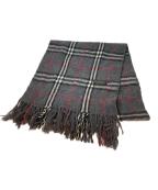 Burberry'sバーバリーズ）の古着「ノバチェックカシミヤマフラー」｜グレー