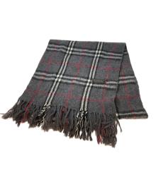 Burberry's（バーバリーズ）の古着「ノバチェックカシミヤマフラー」｜グレー