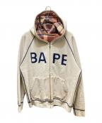 BAPE BY A BATHING APEベイプバイアベイシングエイプ）の古着「リバーシブルジップパーカー」｜グレー