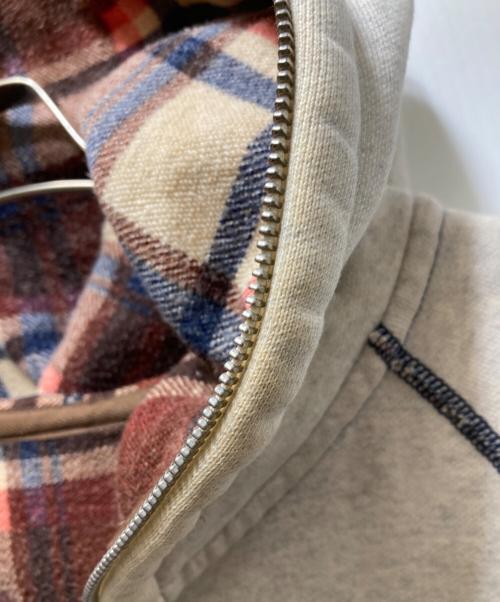 BAPE BY A BATHING APE（ベイプバイアベイシングエイプ）BAPE BY A BATHING APE (ベイプバイアベイシングエイプ) リバーシブルジップパーカー グレー サイズ:Mの古着・服飾アイテム