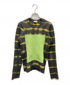 Acne studiosアクネ ストゥディオズ）の古着「タイダイ クルーネックセーター 	NEDRA DYE PSS17」｜グリーン