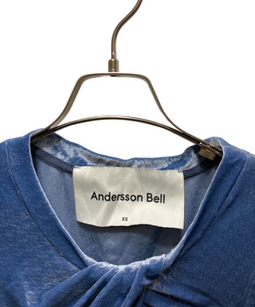 ANDERSSON BELL（アンダーソンベル）ANDERSSON BELL (アンダーソンベル) MADDIE SLIT SLEEVE BODYSUIT ブルー サイズ:XSの古着・服飾アイテム