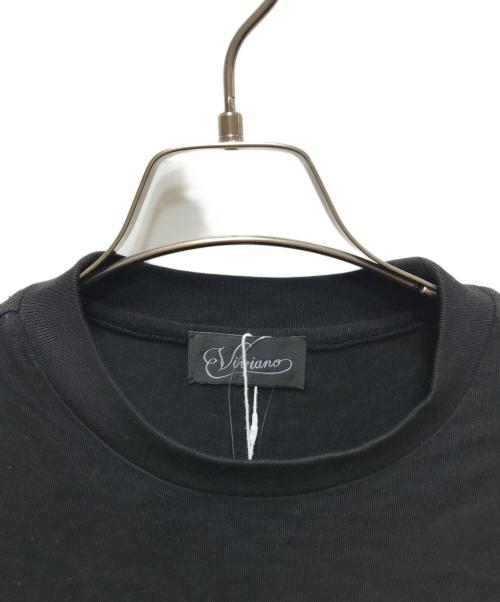 VIVIANO（ヴィヴィアーノ）VIVIANO (ヴィヴィアーノ) 別注 Volume Tulle T-shirt　(別注ボリュームチュールＴシャツ)　34-23-3850-00008-1690　タグ付き　 ブラック サイズ:FREEの古着・服飾アイテム