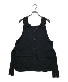 nagonstans（ナゴンスタンス）の古着「2.5レイヤータフタ Multi PKT ベスト　24AW」｜ブラック