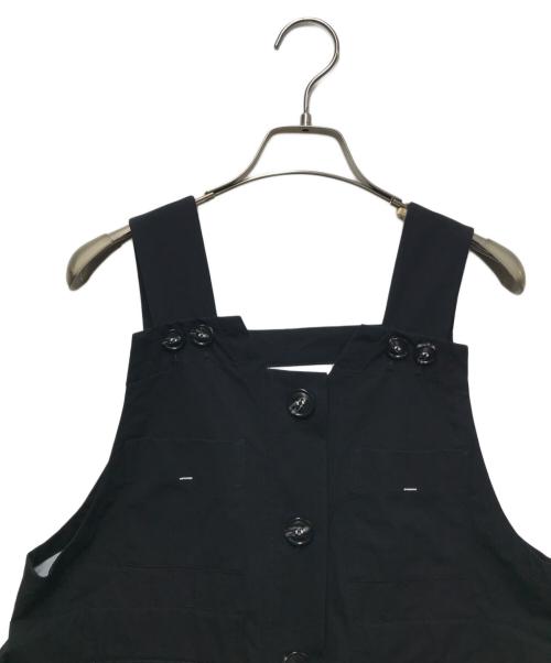 nagonstans（ナゴンスタンス）nagonstans (ナゴンスタンス) 2.5レイヤータフタ Multi PKT ベスト　24AW ブラック サイズ:Mの古着・服飾アイテム