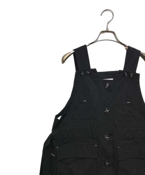nagonstans（ナゴンスタンス）nagonstans (ナゴンスタンス) 2.5レイヤータフタ Multi PKT ベスト　24AW ブラック サイズ:Mの古着・服飾アイテム