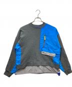 nagonstansナゴンスタンス）の古着「combination crew-neck pullover　 24SS」｜グレー